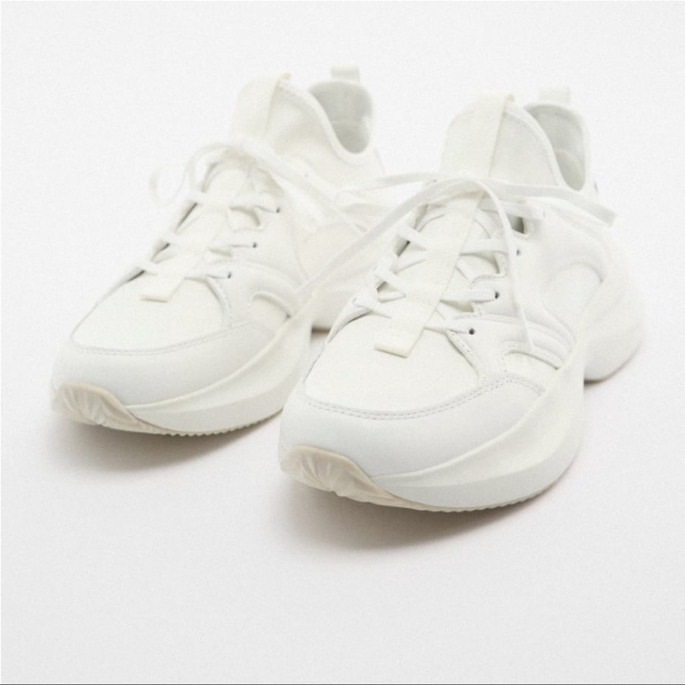 ZARA LEATHER RUNNING SHOES - Picture 2 of 10